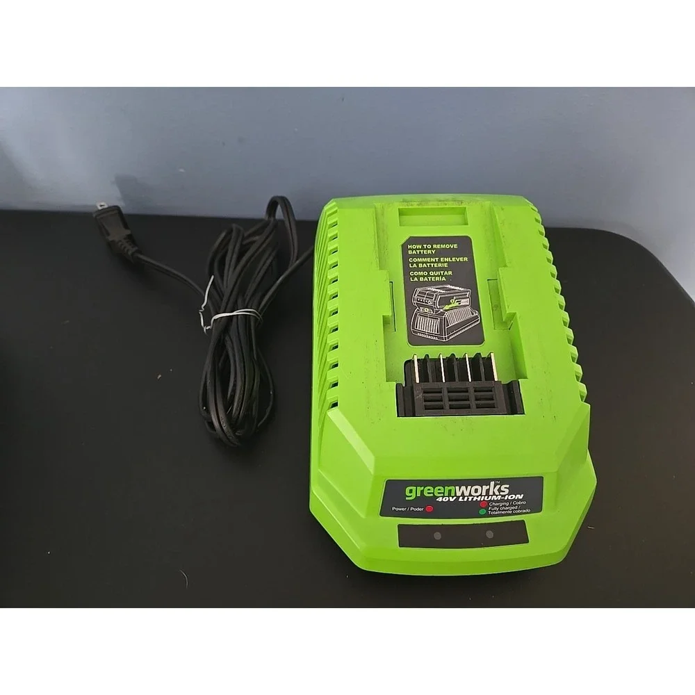 GreenWorks 40V Lithium-ion Battery‎ Charger G-MAX Green 29482